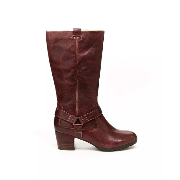 JBU Dark Brown Tall Riding Boots Knee Water Resistant Block Heel Sz 12/#S1171 - Picture 2 of 4